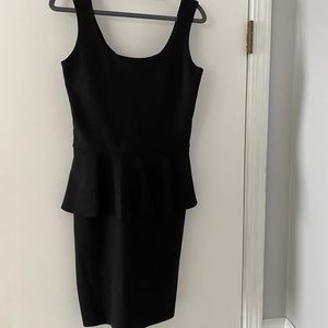 Little black peplum dress